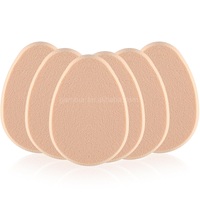 Vente flash - Puff cosmétique rond en latex, lavable, étiquette privée, puffs ovales pour le maquillage du visage