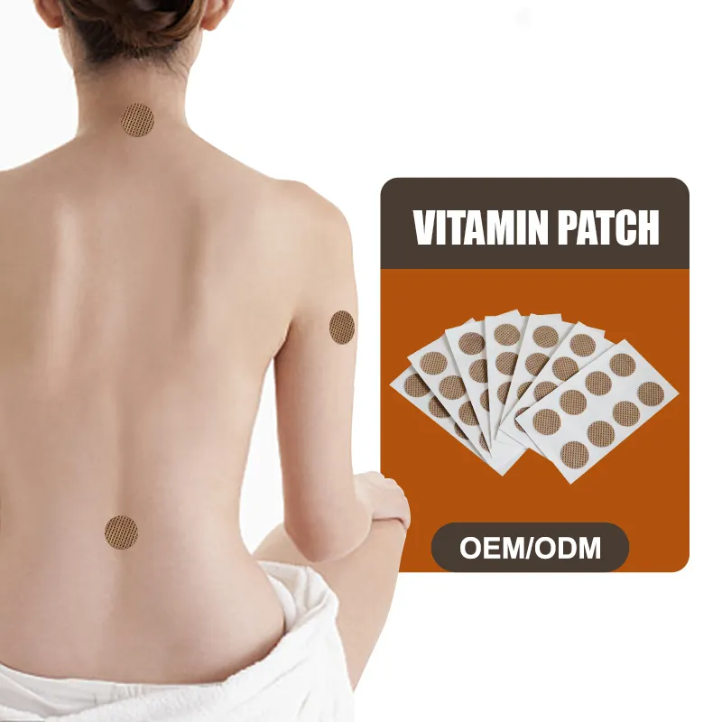 Factory Directly Supply New Design Vitamin Patch Anti-Fatigue Complex Vitamin B12 Vitamin D3 Patch Energy Patch