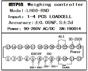 (LH86-RND) ميزان أرضي من سلسلة MYPIN LH مع شاشة LED رقمية بـ <span class=keywords><strong>6</strong></span> أرقام لفحص الوزن - Product Image 3