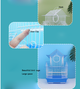 Gabbia per <span class=keywords><strong>Uccelli</strong></span> in Metallo per Cocorite, Pappagallini, Myna, Trincio e Rondine - Product Image 5