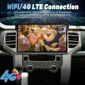 Radio para Auto de 14.6 Pulgadas para <span class=keywords><strong>Toyota</strong></span> <span class=keywords><strong>Tundra</strong></span> <span class=keywords><strong>2020</strong></span>-2024, Android 13, Pantalla QLED, Estéreo, GPS, Navegador, Reproductor Multimedia, Video, CarPlay - Product Image 6