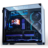 Refroidisseur liquide AIO sans ventilateur LIAN LI HydroShift II 360P OLED CUVRED BK&WH, compatible LGA 1700/1851 AM4/AM5, très demandé