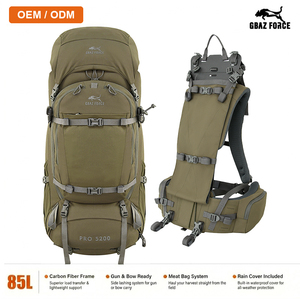 Sac à dos de <span class=keywords><strong>chasse</strong></span> étanche léger GAF 85L en nylon 500D avec cadre en fibre de carbone et support pour arbalète et <span class=keywords><strong>arc</strong></span> - Product Image 1