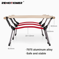 Lit de camping portable extérieur en alliage d'aluminium 7075 lit de camping pliant réglable léger
