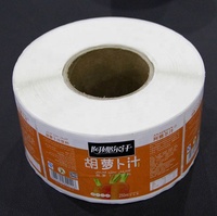 Stiker Label makanan beku termal, gulungan Label makanan untuk timbangan berat Printer bebas BPA, stiker kustom Label ECO termal