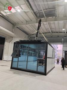 Maison conteneur pliable ignifuge et étanche, panneaux sandwich, fenêtres coulissantes en acier, design moderne à énergie solaire pour immeuble de bureaux - Product Image 5