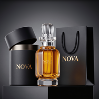 Vente en gros de flacons de parfum en verre de luxe 50ml 100ml, flacon de parfum vide personnalisé avec emballage en boîte OEM ODM