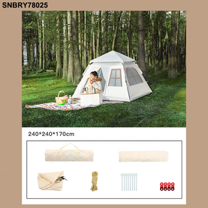 Tiktok <span class=keywords><strong>Amazon</strong></span> Tienda Automática Integrada de Lona de Lujo con Toldo Impermeable para Acampar al Aire Libre Tienda Familiar - Product Image 5