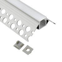 Profilé en aluminium LED encastré pour cloison sèche, pour éclairage linéaire et décoration intérieure