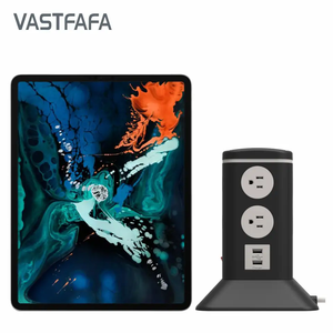 Multiprise verticale Vastfafa Tower <span class=keywords><strong>à</strong></span> 8 prises avec protection contre les surtensions, 6 ports USB, 15A, <span class=keywords><strong>norme</strong></span> européenne - Product Image 6