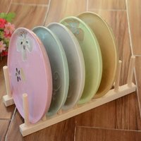 Support de vaisselle en bois de bambou, support de couvercle de casserole, organisateur d'armoire de cuisine pour bol, tasse, planche à découper et plus encore