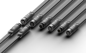 สายบัดกรีแบบปลั๊ก3pin M12ขั้วต่อกันน้ำ IP67ตัวผู้250V 10A พร้อมสายเคเบิลแบบกำหนดเองสำหรับซ็อกเก็ตโคมไฟกลางแจ้ง - Product Image 6