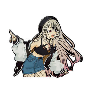 Broche de Insignia de Metal Kitagawa Umume Personalizado, Pin Esmaltado Duro de Anime Digital Pintado con UV, Muñeca de Vestir de Níquel Negro - Product Image 1