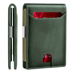 Carteras De Cuero Al Por Burgemeester Billetera Inteligente Billetera Tarjetero Rfid Cartera Para Hombre - Product Image 4