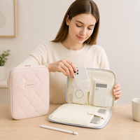 Housse de protection matelassée pour tablette, personnalisable avec logo, étui de transport 11 pouces multi-poches, sac de protection portable pour tablette