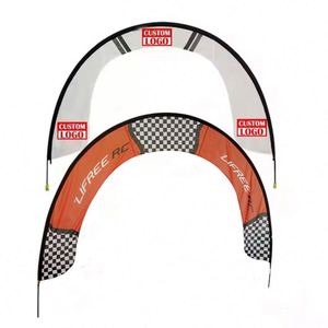 Portique d'entrée de course en nylon avec sac de transport, en tissu nylon, pour bannière promotionnelle - Product Image 1