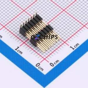 X1322WVS-2x07H-C40D55-E80 Pin Header SMD,P=1.27mm Connector ( Pin Structure: 2x7P )( Pitch: 1.27mm )( Row Spacing: 1.27mm ) - Product Image 1