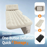 Matelas pneumatique électrique pour siège arrière de voiture, gonflage et dégonflage automatiques, lit de voyage portable avec coussin de calage intégré