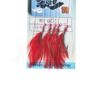 Anzuelo de Pluma Mousda No. 5 anzuelos de pesca con mosca para camarones, anzuelos para pesca oceánica, anzuelos para pez blanco - Product Image 2