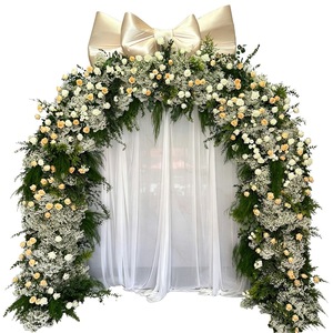 Boho Style Curved Ceremony <b>Frame</b> For Backyard Wedding Bridal Photoshoot And Bohemian Themed Party Decor - Product Image 5