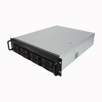 2U 8 Bays HDD Hot Swap Rackmount Server Chassis ATX Boîtier de serveur industriel