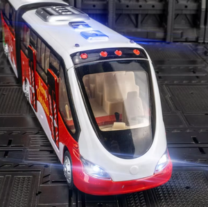 Autobús de Dos Pisos de Metal Fundido a Presión para Niños, Juguete de Autobús de Aleación con Doble Piso, Fuerza de Retorno, con Luces y Sonidos - Product Image 6