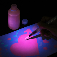 Encre invisible UV, encre anti-contrefaçon, stylo UV à encre invisible, encre magique fluorescente effaçable pour cartes à jouer invisibles