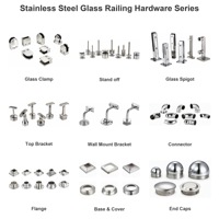 Accessoires de fixation en acier inoxydable pour balustrades en verre, supports de serrage pour clôtures, balustrades d'escalier, fournisseur OEM personnalisé