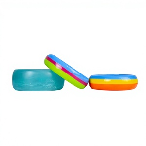 Best Quality Handmade Resin <b>Bangles</b> With Polka Dots And Stripes Fashion Jewelry <b>For</b> Women Round Shape Designer Bracelets - Product Image 5