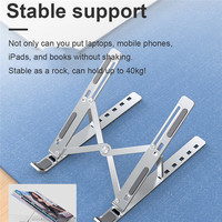 Support pour ordinateur portable pliant Portable support pour ordinateur portable réglable support pour ordinateur portable pour bureau école cadeau support pour ordinateur portable