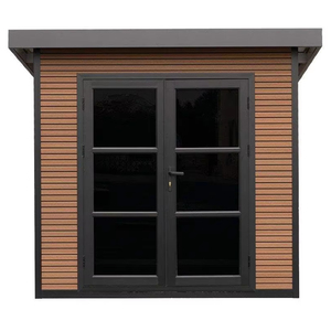 Abri de jardin EASYGREEN série D en WPC, multi-matériaux et stockage extérieur pour villa, appartement, école et cuisine - Conception préfabriquée - Product Image 1