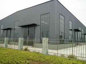 Entrepôt <span class=keywords><strong>en</strong></span> structure métallique de 200 m2 / Kit de construction d'entrepôt préfabriqué <span class=keywords><strong>en</strong></span> acier de 250 m² pour atelier et bureau - Product Image 4