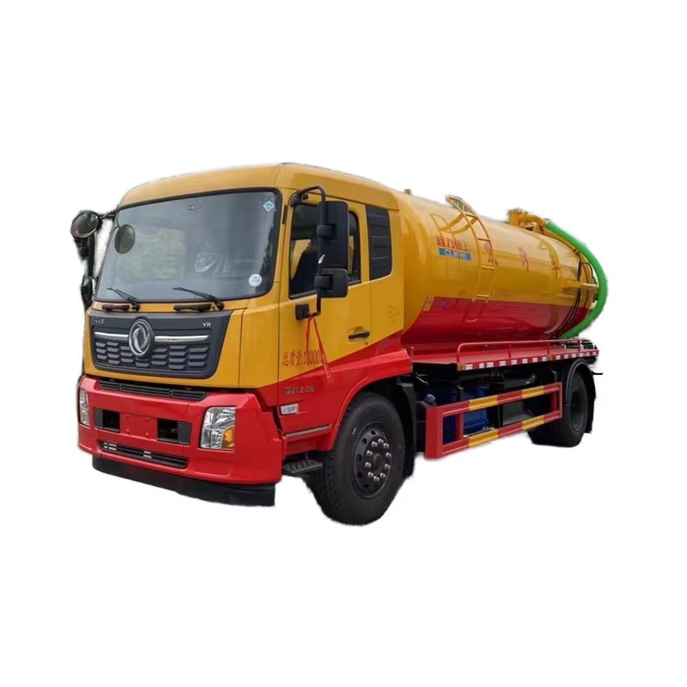 DongFeng Tianjin 16-кубический грузовик для всасывания сточных вод с одномоторным дизельным топливом с механической коробкой передач-доступен для продажи