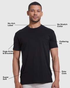True Classic Mens T-Shirts-T-shirt à manches courtes et à col rond pour hommes - Product Image 1