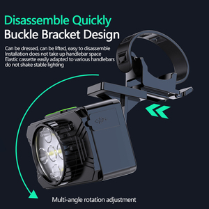 Phares de vélo Highlight <span class=keywords><strong>1000</strong></span> <span class=keywords><strong>Lumens</strong></span> 160 Grand Angle IP67 Projecteur étanche Type-C Charge Lar Capacité <span class=keywords><strong>VTT</strong></span> - Product Image 4