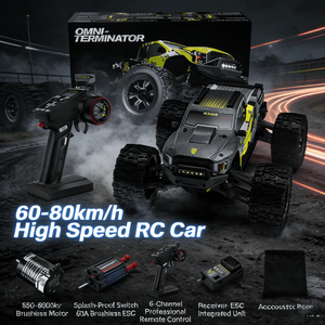 Voiture RC Brushless Rlaarlo Omni Terminator à l'échelle 1/10, modèle RZ001O-C, avec câble USB, batterie LiPo, portée de 150 m - Cadeau pour enfants - Product Image 3