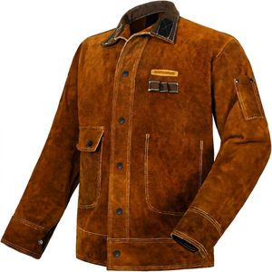 Blouson de soudage en polyéthylène haute résistance, ignifuge, anti-chaleur 300°C-500°C, pour usage en usine et atelier, avec pack respirateur - Product Image 1