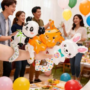 Wholesale Mini Cartoon Wristband Foil <b>Balloons</b> Wearable Street Promotion Graduation Chinese New Year Birthday <b>Party</b> Favors - Product Image 3