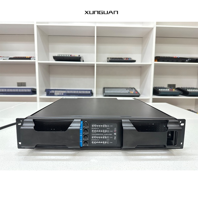 A-4V600 Customized 4-Channel 2U Professional Power Amplifier Audio 600 Watts*4CH with Best Price