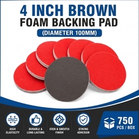 Disco Abrasivo de 3 Pulgadas con Velcro, Óxido de Aluminio Medio, Esponja de Lijado Antiobstrucción, OEM, para Preparación de Pintura, Amoladoras, 5mm de Alto