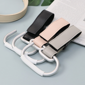 Crochet de poussette en alliage d'aluminium léger avec sangle en cuir réglable, crochet organisateur créatif pour usage quotidien - Product Image 5