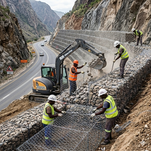 Yüksek Kaliteli Sıcak Daldırma Galvanizli Kaynaklı <span class=keywords><strong>Gabion</strong></span> Tel Örgü Çit Kutusu Taş Kafesleri Galfan Kaynaklı <span class=keywords><strong>Gabion</strong></span> Sepeti İstinat Duvarı - Product Image 1