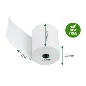 Papier thermique sans BPA 100% pâte de bois 80mm 57mm pour système de point de vente en gros 45-100gsm Tailles personnalisées disponibles - Product Image 2
