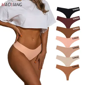 40484 Großhandel Frau Nahtlose Eisse ide Atmungsaktives Höschen Sexy No Show Unterwäsche Niedrige Taille G-String Frauen Non-Trace Tanga