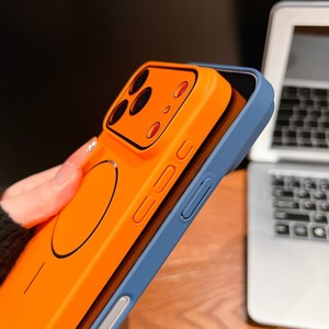 Funda magnética para teléfono móvil con carga inalámbrica, colores neón de moda, acabado mate, para iPhone 11-17 Pro Max, carcasa rígida de PC, antiarañazos, protectora. - Product Image 4