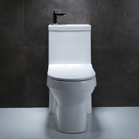 Nouvelles toilettes compostantes avec bidet à chasse d'eau et toilettes siphoniques de type commode