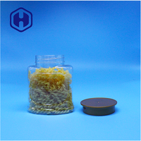 Pot en plastique transparent pour bonbons, biscuits, vide, hermétique, sans BPA, pour noix, qualité alimentaire, avec couvercle à vis pour collations, aliments pour bébés