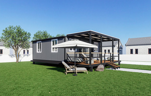 Casa Container Espandibile Contemporanea da 20 Piedi in Pannelli Sandwich d'Acciaio, Spazio Abitativo Mobile con Terrazza sul Tetto - Product Image 4