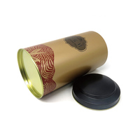 Boîtes de conserve personnalisées écologiques de luxe pour café et thé, emballage alimentaire, boîte en métal pour grains de café