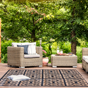 Không thấm nước Thảm ngoài trời thiết kế đẹp sàn PP Patio Thảm ngoài trời dệt <span class=keywords><strong>Mat</strong></span> Nhựa Tùy Chỉnh - Product Image 2